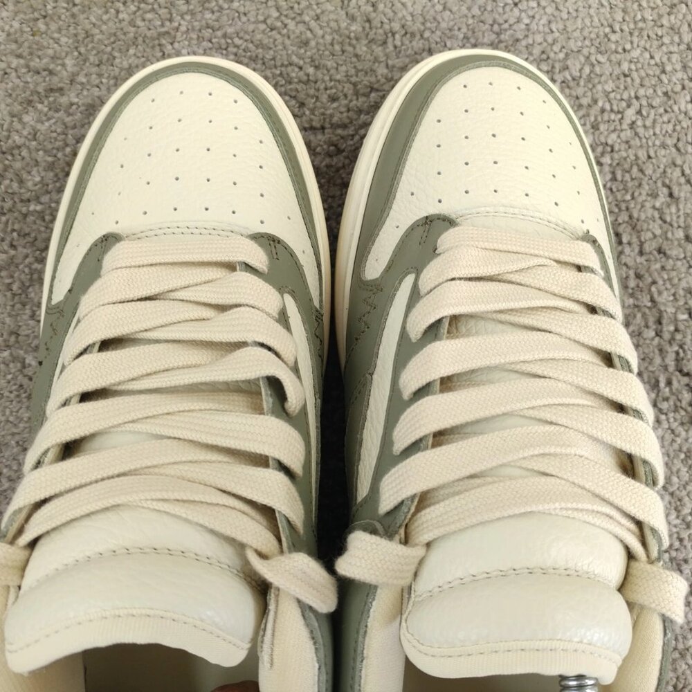 Represent Clo Reptor Low Mens Size 7.5 Shoes Khaki Cream Skater Sneakers - Picture 8 of 9